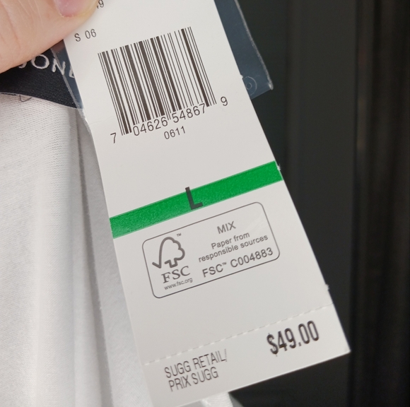 4 for $16 - NWT Jones New York Blue/White Top Size Large - Picture 6 of 7